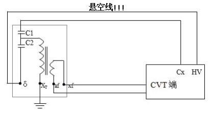 電容C1和tgδ1 ，C2和tgδ2的接線(xiàn)